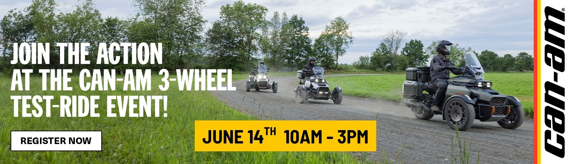 Can-Am 3-Wheel Test Ride Event